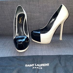 Yves Saint Laurent Tribtoo Two Tone 105 Pumps